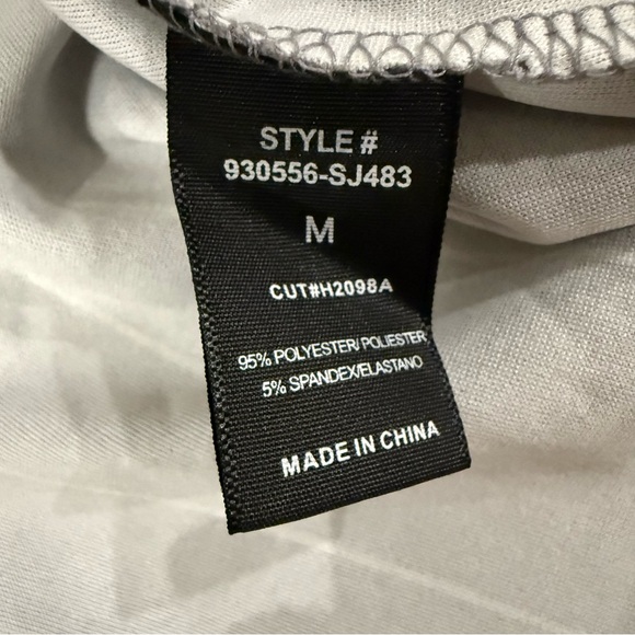 Gray and White Striped Blazer Jacket - Size Medium - Picture 3 of 3